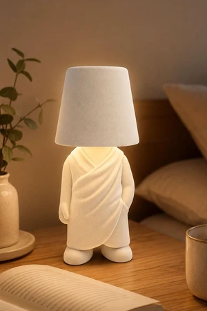 Cordless Flocked Monk Lamp Touch Bedside Table Light | Rechargeable cordless desk lamp featuring a premium flocked velvet monk body, 3 color modes, and stepless touch dimming. Cordless Flocked Monk Lamp Touch Bedside Table Light | Rechargeable cordless desk lamp featuring a premium flocked velvet monk body, 3 color modes, and stepless touch dimming.