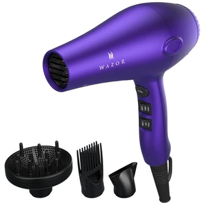 1875W Professional Hair Dryer, Lightweight & Quiet Ionic Blow Dryer, Purple | Tourmaline Ceramic Technology for Fast Drying with 2 Speeds & 3 Heat Settings, Damage-Free Shiny Hair, Cool Shot Button 1875W Professional Hair Dryer, Lightweight & Quiet Ionic Blow Dryer, Purple | Tourmaline Ceramic Technology for Fast Drying with 2 Speeds & 3 Heat Settings, Damage-Free Shiny Hair, Cool Shot Button