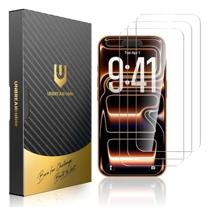 Screen Protector for iPhone 17 Pro Max, One-Pull to Install | 3-Pack 9H+ Tempered Glass, 3X Impact Cushioning, 99.99% HD Clear, Cases Friendly, Bubble Free, Quick-Installation Box Screen Protector for iPhone 17 Pro Max, One-Pull to Install | 3-Pack 9H+ Tempered Glass, 3X Impact Cushioning, 99.99% HD Clear, Cases Friendly, Bubble Free, Quick-Installation Box