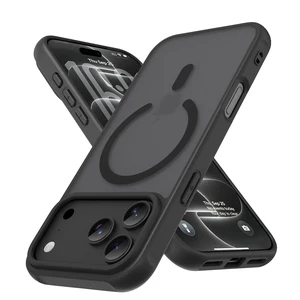 Magnetic for iPhone Case (Black, iPhone 18 Pro Max/17 Pro Max) | Compatible with MagSafe,Translucent Matte Back, Military-Grade Drop Protection with Air Buffer, Ultra Slim, Anti-Scratch Magnetic for iPhone Case (Black, iPhone 18 Pro Max/17 Pro Max) | Compatible with MagSafe,Translucent Matte Back, Military-Grade Drop Protection with Air Buffer, Ultra Slim, Anti-Scratch