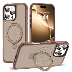 Compatible with iPhone 16 Pro Max Case with Stand,Desert Brown | iPhone 16 Pro Max Phone Case 6.9",Magnetic Ring Stand,Compatible with MagSafe,Military-Grade Protection,Great Grip Feeling Compatible with iPhone 16 Pro Max Case with Stand,Desert Brown | iPhone 16 Pro Max Phone Case 6.9",Magnetic Ring Stand,Compatible with MagSafe,Military-Grade Protection,Great Grip Feeling