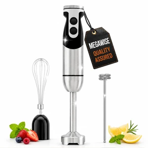 3in1 Immersion Hand Blender, 12Speed Titanium Stainless Steel Stick Blender with Whisk & Milk Frother 3in1 Immersion Hand Blender, 12Speed Titanium Stainless Steel Stick Blender with Whisk & Milk Frother