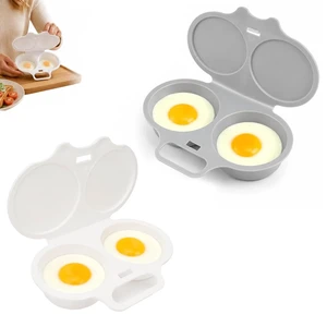 2026 New Dual Microwave Egg Cooker Two Cavity -Light Gray And White | Quick-Heat Microwave Egg Cooker Oil-free microwave poacher cooks in minutes for a fast Food-Grade Pp. 2026 New Dual Microwave Egg Cooker Two Cavity -Light Gray And White | Quick-Heat Microwave Egg Cooker Oil-free microwave poacher cooks in minutes for a fast Food-Grade Pp.