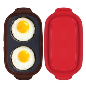 Microwave Egg Cooker Quick-Heat & Poacher Fryer for 2 Eggs(Red) | Poacher & Fryer for Breakfast Sandwiches, Quick Breakfast Maker, Nonstick, Dishwasher Safe, ortable for Home, Travel & RV Microwave Egg Cooker Quick-Heat & Poacher Fryer for 2 Eggs(Red) | Poacher & Fryer for Breakfast Sandwiches, Quick Breakfast Maker, Nonstick, Dishwasher Safe, ortable for Home, Travel & RV