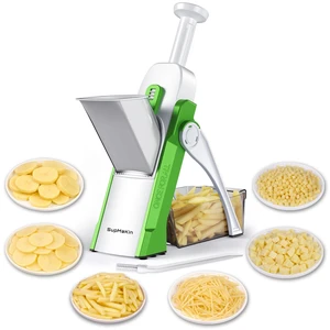 Safe Potato Slicer, Chips French Fry Cutter Adjustable 1-8 mm | Julienne Dicer,Vegetables Slicer Fry Food Cutter,Stainless Steel Blades, Foldable Dishwasher Safe,Gifts Safe Potato Slicer, Chips French Fry Cutter Adjustable 1-8 mm | Julienne Dicer,Vegetables Slicer Fry Food Cutter,Stainless Steel Blades, Foldable Dishwasher Safe,Gifts