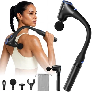 Reach Curve Massage Gun with Extension Handle, 4-in-1 Massager | 10mm Deep Tissue, Handheld Back Neck Massager for Soreness, Travel Massage Tool, FSA Eligible HSA, Gifts for Men Women Reach Curve Massage Gun with Extension Handle, 4-in-1 Massager | 10mm Deep Tissue, Handheld Back Neck Massager for Soreness, Travel Massage Tool, FSA Eligible HSA, Gifts for Men Women