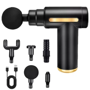 Portable Mini Massage Gun, Deep Tissue Percussion Muscle Massager with 6 Speeds, 4 Massage Heads, Type-C Rechargeable, for Muscle Relaxation, Pain Relief, Gym, Office, Home Portable Mini Massage Gun, Deep Tissue Percussion Muscle Massager with 6 Speeds, 4 Massage Heads, Type-C Rechargeable, for Muscle Relaxation, Pain Relief, Gym, Office, Home