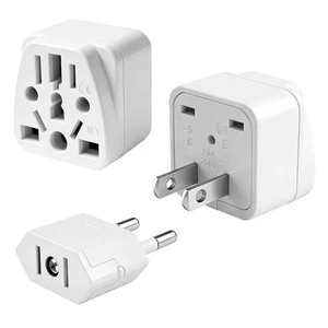 2 Pack UK to US Plug Adapter, US to China Plug Adapter | UK,AU,in,CN,JP,Asia,Italy,Brazil,EU to US Plug Adapter(Type A), Australia to USA Plug Adapter, White 2 Pack UK to US Plug Adapter, US to China Plug Adapter | UK,AU,in,CN,JP,Asia,Italy,Brazil,EU to US Plug Adapter(Type A), Australia to USA Plug Adapter, White