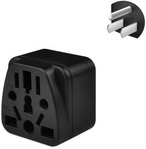 1 Pack EU to US Plug Adapter, Europe to US Plug Adapter | EU,UK,CN,AU,JP to USA (Type B), Adapter Europe to USA, Plug Adapter Europe to USA (Black) 1 Pack EU to US Plug Adapter, Europe to US Plug Adapter | EU,UK,CN,AU,JP to USA (Type B), Adapter Europe to USA, Plug Adapter Europe to USA (Black)