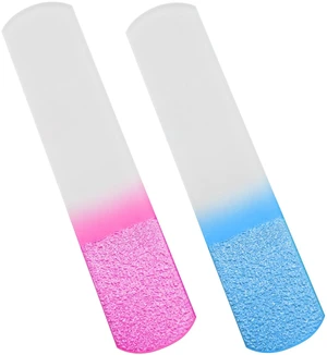2Pcs (Pink + Blue) Glass Foot File Pedicure Rasp - Professional Pedicure Tools for Smooth, Soft Feet - Premium Foot Scrubber for Calluses, Corns, and Dead Skin Removal 2Pcs (Pink + Blue) Glass Foot File Pedicure Rasp - Professional Pedicure Tools for Smooth, Soft Feet - Premium Foot Scrubber for Calluses, Corns, and Dead Skin Removal