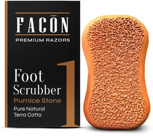 Pumice Stone for Feet Callus Remover - Terra-Cotta Foot Scrubber with 2 Sides, 100% Pure Natural Foot Pumice Stone, Pedicure Pumice Stone Scrubber, Foot Exfoliator, Removes Calluses & Dead Skin Pumice Stone for Feet Callus Remover - Terra-Cotta Foot Scrubber with 2 Sides, 100% Pure Natural Foot Pumice Stone, Pedicure Pumice Stone Scrubber, Foot Exfoliator, Removes Calluses & Dead Skin
