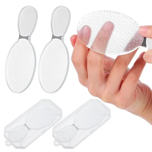 2 Pcs Nano Foot File Glass Nail File Foot Scrubber Callus Remover Rough and Smooth Sides Professional Pedicure Tools at Home Heel Scraper for Dead Skin Removal Cracking Wet and Dry Feet 2 Pcs Nano Foot File Glass Nail File Foot Scrubber Callus Remover Rough and Smooth Sides Professional Pedicure Tools at Home Heel Scraper for Dead Skin Removal Cracking Wet and Dry Feet