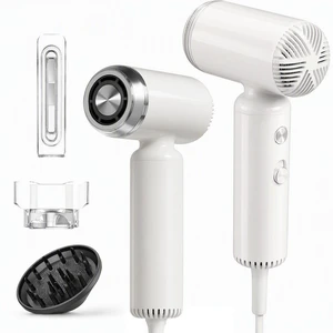 Hair Dryer, Travel Mini High-Speed 200 Million Negative Ions Blow Dryer with Diffuser, 110,000RPM Brushless Motor for Fast Drying, Lightweight Portable Hairdryer for Women, No Heat Damage Hair Dryer, Travel Mini High-Speed 200 Million Negative Ions Blow Dryer with Diffuser, 110,000RPM Brushless Motor for Fast Drying, Lightweight Portable Hairdryer for Women, No Heat Damage