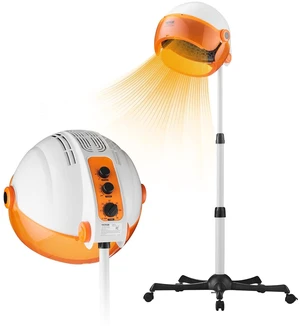 1875W Hooded Bonnet Dryer with Variable Speed, Temperature, Timer, and Wheels for Beauty Salon and Home Spa 1875W Hooded Bonnet Dryer with Variable Speed, Temperature, Timer, and Wheels for Beauty Salon and Home Spa