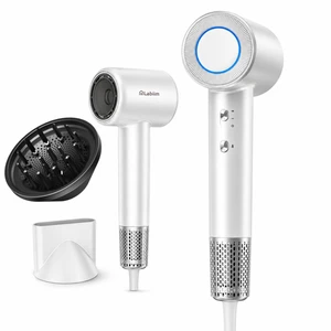 Hair Dryer with Diffuser &Nozzle,High-Speed Ionic Blow Dryer, White | 110,000RPM Brushless Motor Fast Drying, 500M Negative Ions, Lightweight Low Noise -Control for Women & Men Home Travel Hair Dryer with Diffuser &Nozzle,High-Speed Ionic Blow Dryer, White | 110,000RPM Brushless Motor Fast Drying, 500M Negative Ions, Lightweight Low Noise -Control for Women & Men Home Travel
