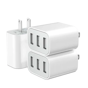3-Port USB Wall Charger,Compatible with iPhone 14/13/12/11 Pro Max | Mini,SE,XR,XS MAX,XS, X,8 Plus, iPad Pro, Air, Mini,Samsung Galaxy S5 S6 S7 Edge,LG,Android and More 3-Port USB Wall Charger,Compatible with iPhone 14/13/12/11 Pro Max | Mini,SE,XR,XS MAX,XS, X,8 Plus, iPad Pro, Air, Mini,Samsung Galaxy S5 S6 S7 Edge,LG,Android and More