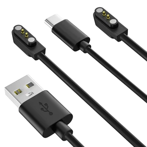 2 Pin Smart Watch Charger, USB/USB-C Magnetic Cable, 3.1ft | Fits IDW13/15/16/17/19/20/25/26/28, SW021/023/025, ID205L/G/U/S, ID206 and ID216 smart watches with magnetic charging. 2 Pin Smart Watch Charger, USB/USB-C Magnetic Cable, 3.1ft | Fits IDW13/15/16/17/19/20/25/26/28, SW021/023/025, ID205L/G/U/S, ID206 and ID216 smart watches with magnetic charging.