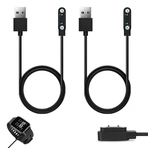 2 Pack Smart Watch Magnetic Charger Cable, 2 Pin 7.62mm USB Replacement Charging Cord Compatible with Smartwatch Fitness Tracker Smart Glasses Bone Conduction Headphones Wearable Devices 2 Pack Smart Watch Magnetic Charger Cable, 2 Pin 7.62mm USB Replacement Charging Cord Compatible with Smartwatch Fitness Tracker Smart Glasses Bone Conduction Headphones Wearable Devices