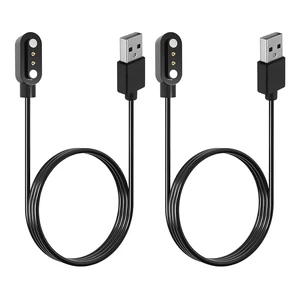 2-Pack Magnetic Smartwatch Charger for BIGGERFIVE Brave 2 BW01 BW02, Replacement USB Power Cord for Kids Fitness Tracker, 2-Pin Magnetic Suction Charging Cable Accessory, 2ft/60cm (NOT for Vigor 2L) 2-Pack Magnetic Smartwatch Charger for BIGGERFIVE Brave 2 BW01 BW02, Replacement USB Power Cord for Kids Fitness Tracker, 2-Pin Magnetic Suction Charging Cable Accessory, 2ft/60cm (NOT for Vigor 2L)