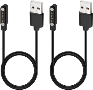 2-Pack Universal Magnetic Charger Cable for Smart Watch, 4-Pin 7.62mm Pin-Pitch Fast Charging Replacement Cord for Smartwatch, Fitness Tracker, Bone Conduction Headphones, Smart Glasses Accessories 2-Pack Universal Magnetic Charger Cable for Smart Watch, 4-Pin 7.62mm Pin-Pitch Fast Charging Replacement Cord for Smartwatch, Fitness Tracker, Bone Conduction Headphones, Smart Glasses Accessories