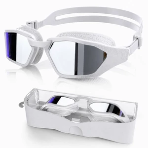 Swim Goggles Adult Anti Fog&UV No Leak Wide View Swimming Goggles | UV Protection Clear View, Water Pool Goggles with Storage Case for Men Women, Comfort Fit Swim Goggles Adult Anti Fog&UV No Leak Wide View Swimming Goggles | UV Protection Clear View, Water Pool Goggles with Storage Case for Men Women, Comfort Fit