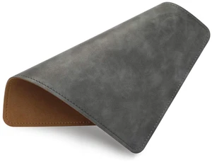 Leather Mouse Pad with Stitched Edge Micro-Fiber Base with Non-Slip WaterproofMouse Pad for ComputersLaptop, 8x11Inch (Gray) Leather Mouse Pad with Stitched Edge Micro-Fiber Base with Non-Slip WaterproofMouse Pad for ComputersLaptop, 8x11Inch (Gray)