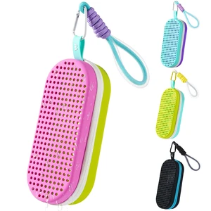 Swim Goggles Case For Swimming Goggles, Mothers Day Gifts for Mom, Silicone Protective Cases with Drain Hole for Women, Purple and Green Swim Goggles Case For Swimming Goggles, Mothers Day Gifts for Mom, Silicone Protective Cases with Drain Hole for Women, Purple and Green