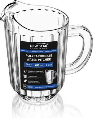 Commercial Polycarbonate Water Pitcher, 60 oz, Clear | Restaurant Quality, Durable, Dishwasher Safe Commercial Polycarbonate Water Pitcher, 60 oz, Clear | Restaurant Quality, Durable, Dishwasher Safe