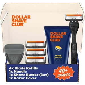 Member Exclusive Shave Set (Black) - 6 Blade Razor Kit | Starter Set with Handle Shave Butter Razor Cover and 4 Razor Replacements, Intro Shave Set, Black Handle, Razors for Men Member Exclusive Shave Set (Black) - 6 Blade Razor Kit | Starter Set with Handle Shave Butter Razor Cover and 4 Razor Replacements, Intro Shave Set, Black Handle, Razors for Men