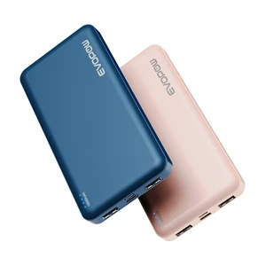 2-Pack Portable Charger, Slimmer 10000mAh Power Bank, USB C in&Out Fast Charging Battery Pack, External Portable Power Bank for iPhone Tablet Samsung Pixel Headphones etc (Blue&Pink) 2-Pack Portable Charger, Slimmer 10000mAh Power Bank, USB C in&Out Fast Charging Battery Pack, External Portable Power Bank for iPhone Tablet Samsung Pixel Headphones etc (Blue&Pink)