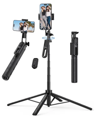 71" Phone Tripod & Selfie Stick, Portable Extendable Cell Phone Tripod Stand with Wireless Remote and Phone Holder, with Wireless Remote Control for iPhone/Samsung/Android/Camera 71" Phone Tripod & Selfie Stick, Portable Extendable Cell Phone Tripod Stand with Wireless Remote and Phone Holder, with Wireless Remote Control for iPhone/Samsung/Android/Camera