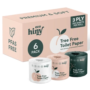 Premium Bamboo Toilet Paper 6 Mega Rolls 3ply 350 Sheets PFAS Free | Soft & Strong, FSC Certified, Septic Safe, BPA & Paraben Free, Elemental Chlorine Free, Non-Toxic, Zero Plastic Packaging Premium Bamboo Toilet Paper 6 Mega Rolls 3ply 350 Sheets PFAS Free | Soft & Strong, FSC Certified, Septic Safe, BPA & Paraben Free, Elemental Chlorine Free, Non-Toxic, Zero Plastic Packaging