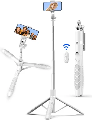 71" Selfie Stick, Smartphone Tripod Stand All-in-1 with Remote, Travel Tripod for iPhone, Extendable Cell Phone Tripods for Selfie/Video Recording/Photo/Live Stream/Vlog 71" Selfie Stick, Smartphone Tripod Stand All-in-1 with Remote, Travel Tripod for iPhone, Extendable Cell Phone Tripods for Selfie/Video Recording/Photo/Live Stream/Vlog