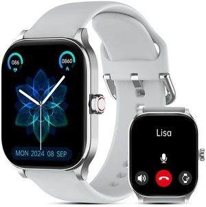 Smart Watch for Women Men(Answer/Make Call), Smartwatches with Heart Rate/SpO2/Sleep/Stress Monitor, IP68 Waterproof Activity Tracker for Android iPhone, 100+ Sports Fitness Watches (Gray, 1.85) Smart Watch for Women Men(Answer/Make Call), Smartwatches with Heart Rate/SpO2/Sleep/Stress Monitor, IP68 Waterproof Activity Tracker for Android iPhone, 100+ Sports Fitness Watches (Gray, 1.85)