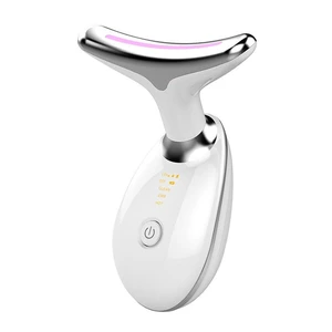 Red-Light-Therapy-for-Face-and-Neck, Facial and Neck Massager, 7 Color Skin Care Tool for Wrinkles, Double Chin (White) Red-Light-Therapy-for-Face-and-Neck, Facial and Neck Massager, 7 Color Skin Care Tool for Wrinkles, Double Chin (White)