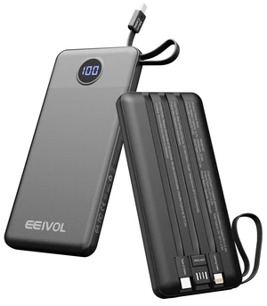 Portable Charger Built in 4 Cables, 10000mAh Power Bank, Black | 1 Pack, LED Display, Travel Essentials, 4 Output 2 Input, Slim Battery Pack for iPhone 17/16/15/14/13,Samsung, Android, etc Portable Charger Built in 4 Cables, 10000mAh Power Bank, Black | 1 Pack, LED Display, Travel Essentials, 4 Output 2 Input, Slim Battery Pack for iPhone 17/16/15/14/13,Samsung, Android, etc