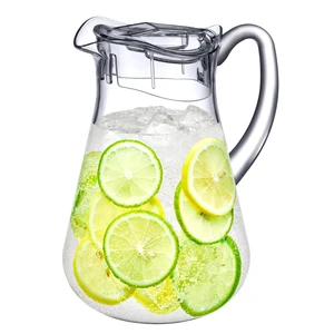Droply - Plastic Pitcher (64 oz, 2 Quart), Clear Water Pitcher with Lid, Fridge Jug, BPA-Free, Shatter-Proof, Great for Iced Tea, Sangria, Lemonade, Juice, Milk, and More Droply - Plastic Pitcher (64 oz, 2 Quart), Clear Water Pitcher with Lid, Fridge Jug, BPA-Free, Shatter-Proof, Great for Iced Tea, Sangria, Lemonade, Juice, Milk, and More