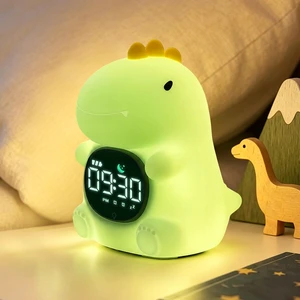 Dinosaur Kids Alarm Clock with Night Light, OK to Wake Clock for Toddler | Cute Digital Clock for Bedroom Bedside, Dual Alarm, Multicolor Night Light, White Noise, Desk Clock Gift for Boys and Girls Dinosaur Kids Alarm Clock with Night Light, OK to Wake Clock for Toddler | Cute Digital Clock for Bedroom Bedside, Dual Alarm, Multicolor Night Light, White Noise, Desk Clock Gift for Boys and Girls