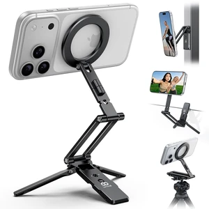 for MagSafe Tripod Stand Dual-Side Magnetic with 1/4", Arca, Hook | 360° Upgraded Aluminum Magnetic Phone Tripod for iPhone Duo/18/17/16/15 ProMax Women Men Foldable Phone Stand fit Vlog Black for MagSafe Tripod Stand Dual-Side Magnetic with 1/4", Arca, Hook | 360° Upgraded Aluminum Magnetic Phone Tripod for iPhone Duo/18/17/16/15 ProMax Women Men Foldable Phone Stand fit Vlog Black