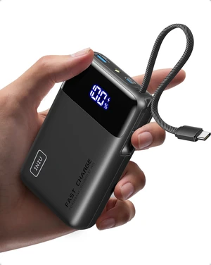 Portable Charger, Smaller 45W Fast Charging Power Bank, 20000mAh Black | Flight-Safe, Built in USB-C Cable, Travel Essential, Battery Phone Pack for iPhone 18 17 16 Pro, Samsung S26, iPad etc Portable Charger, Smaller 45W Fast Charging Power Bank, 20000mAh Black | Flight-Safe, Built in USB-C Cable, Travel Essential, Battery Phone Pack for iPhone 18 17 16 Pro, Samsung S26, iPad etc