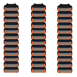 36 Count Razor Blades for GL-Fusion-5-Style Men Razors, Black | Great Value Pack of 36 Razor Blades, 5-Layer Blades for Long-Lasting Daily Shaving 36 Count Razor Blades for GL-Fusion-5-Style Men Razors, Black | Great Value Pack of 36 Razor Blades, 5-Layer Blades for Long-Lasting Daily Shaving