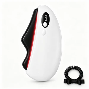 Electric Gua Sha Facial Massager, Heated Face and Neck Massage Tool with Soft Red Light, Bian Stone Edge, 9 Heat Levels, 3 Vibration Modes, LCD Display, Rechargeable Gua Sha Tool for Skincare Routine Electric Gua Sha Facial Massager, Heated Face and Neck Massage Tool with Soft Red Light, Bian Stone Edge, 9 Heat Levels, 3 Vibration Modes, LCD Display, Rechargeable Gua Sha Tool for Skincare Routine