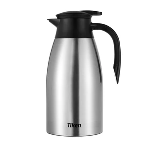 68 Oz Thermal Coffee Carafe, Stainless Steel Insulated Vacuum Coffee Carafes For Keeping Hot, 2 Liter Beverage Dispenser (Silver) 68 Oz Thermal Coffee Carafe, Stainless Steel Insulated Vacuum Coffee Carafes For Keeping Hot, 2 Liter Beverage Dispenser (Silver)