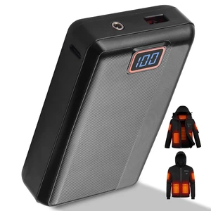 20000mAh Rechargeable Power Bank with USB Cable, Fast Charge 7.4V Battery Packs with LED Display for Heated Jacket, Heated Vest, Heated Hoodie, Heated Socks, Smart Mobile Devices 20000mAh Rechargeable Power Bank with USB Cable, Fast Charge 7.4V Battery Packs with LED Display for Heated Jacket, Heated Vest, Heated Hoodie, Heated Socks, Smart Mobile Devices