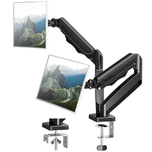 Dual Monitor Arm Desk Mount Fits Max 32 inch Screens, Holds 4.4 to 19.8lbs | Display VESA Mount, Adjustable Double Monitor Stand with Clamp/Grommet Base, 75x75/100x100mm VESA Bracket, Black, Freelift Dual Monitor Arm Desk Mount Fits Max 32 inch Screens, Holds 4.4 to 19.8lbs | Display VESA Mount, Adjustable Double Monitor Stand with Clamp/Grommet Base, 75x75/100x100mm VESA Bracket, Black, Freelift