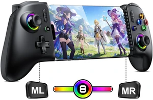 MC200 Mobile Gaming Controller for iPhone & Android /iPad Mini, Phone Controller with Hall Effect Joysticks & Analog Trigger, Enhanced Grip, RGB Lighting, Turbo, Macros Mac Game MC200 Mobile Gaming Controller for iPhone & Android /iPad Mini, Phone Controller with Hall Effect Joysticks & Analog Trigger, Enhanced Grip, RGB Lighting, Turbo, Macros Mac Game