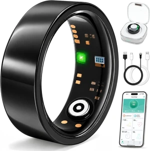 Smart Ring for Women & Men, Sleep and Fitness Tracker (Black, 10) | No Subscription Fee, iOS and Android, IP68 Water Resistance, Sleep and Naps, Activity Tracking, Women's Health, Family Care Smart Ring for Women & Men, Sleep and Fitness Tracker (Black, 10) | No Subscription Fee, iOS and Android, IP68 Water Resistance, Sleep and Naps, Activity Tracking, Women's Health, Family Care