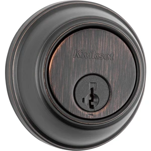 817 Deadbolt Lock, Venetian Bronze Round Exterior Keyed Front Entry Door, Pick Resistant SmartKey Rekey Security, Single Cylinder Dead Bolt, with Microban Protection 817 Deadbolt Lock, Venetian Bronze Round Exterior Keyed Front Entry Door, Pick Resistant SmartKey Rekey Security, Single Cylinder Dead Bolt, with Microban Protection