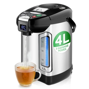 Digital Water Boiler and Warmer - 4L/4.23 Qt Stainless Electric Hot Water Dispenser w/ LCD Display, Rotating Base, Keep Warm, Auto Shut Off, Safety Lock, Instant Heating for Coffee & Tea Digital Water Boiler and Warmer - 4L/4.23 Qt Stainless Electric Hot Water Dispenser w/ LCD Display, Rotating Base, Keep Warm, Auto Shut Off, Safety Lock, Instant Heating for Coffee & Tea