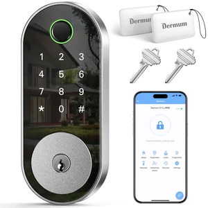 Fingerprint Smart Door Lock Keypad Deadbolt Keyless Entry with Fingerprint, Code, FOB, App & Key, Remote Access for Home, Airbnb/Rental, Auto-Lock, Privacy Mode, Alexa/Google Compatible, DIY Install Fingerprint Smart Door Lock Keypad Deadbolt Keyless Entry with Fingerprint, Code, FOB, App & Key, Remote Access for Home, Airbnb/Rental, Auto-Lock, Privacy Mode, Alexa/Google Compatible, DIY Install
